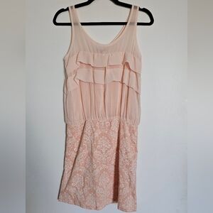 Lip Service Onee Gyaru Peach Pink Jaquard Bodycon Dress